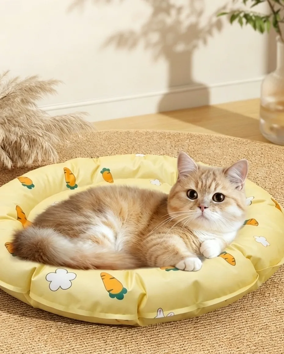 Summer Pet Cooling Mat – Breathable Ice Pad for Dogs & Cats